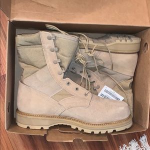 Vibram Steel Toe Boot Desert Tan Military Work
